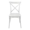 Καρέκλα Crossie pakoworld στοιβαζόμενη pp σε λευκή απόχρωση 38x46.5x82εκ