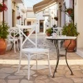 Crossie pakoworld pp chair in white shade 38x46.5x82cm