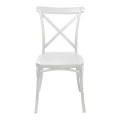Crossie pakoworld pp chair in white shade 38x46.5x82cm