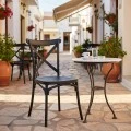 Crossie pakoworld pp chair in black shade 38x46.5x82cm