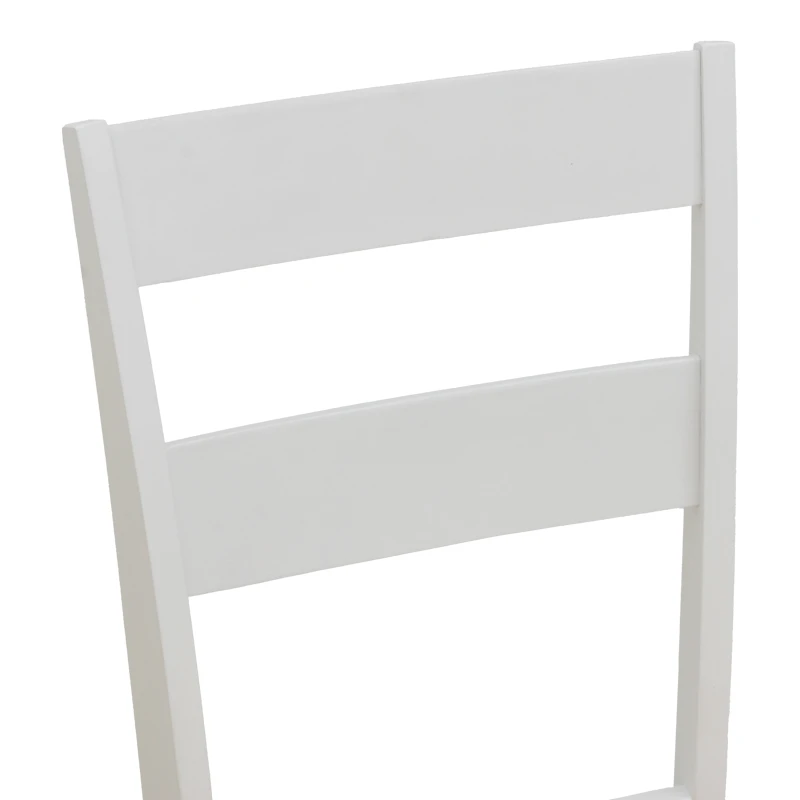 Καρέκλα Dallan pakoworld rubberwood λευκό 40x47.5x89εκ