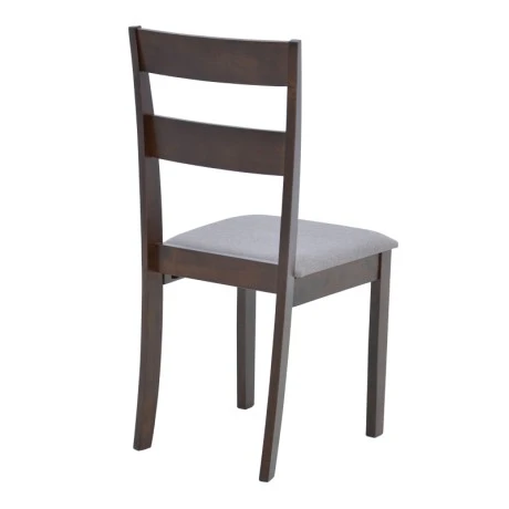 Καρέκλα Dallan pakoworld rubberwood σε καρυδί απόχρωση 40x47.5x89εκ