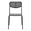 Stackable chair Deraby pakoworld black metal 52.5x45.5x83cm