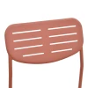 Stackable chair Deraby pakoworld terracotta metal 52.5x45.5x83cm
