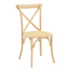 Dylon pakoworld stackable chair unpainted beech wood-rattan seat 48x52x89cm