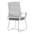 Palma pakoworld white visitor chair mesh grey 46x52x94cm