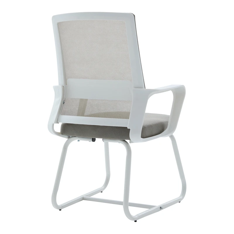 Palma pakoworld white visitor chair mesh grey 46x52x94cm