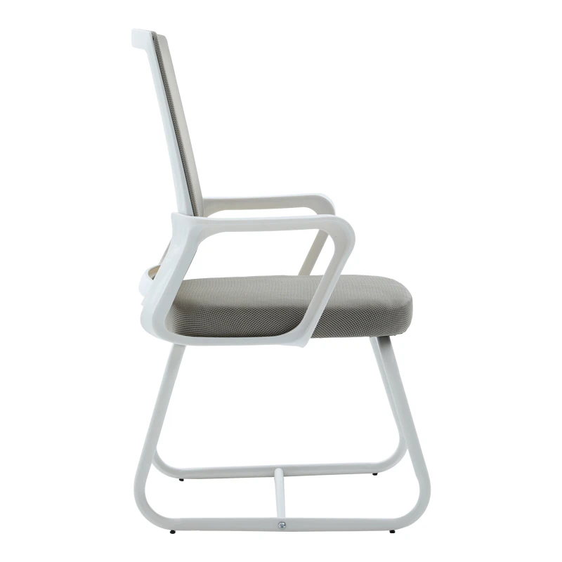 Palma pakoworld white visitor chair mesh grey 46x52x94cm