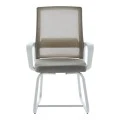 Palma pakoworld white visitor chair mesh grey 46x52x94cm
