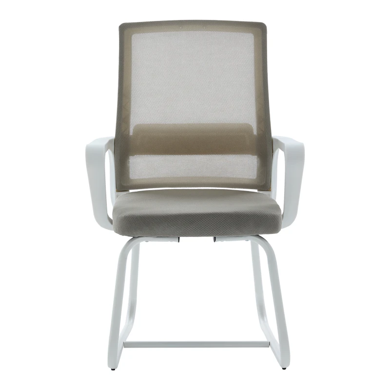 Palma pakoworld white visitor chair mesh grey 46x52x94cm