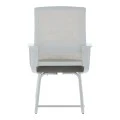 Palma pakoworld white visitor chair mesh grey 46x52x94cm