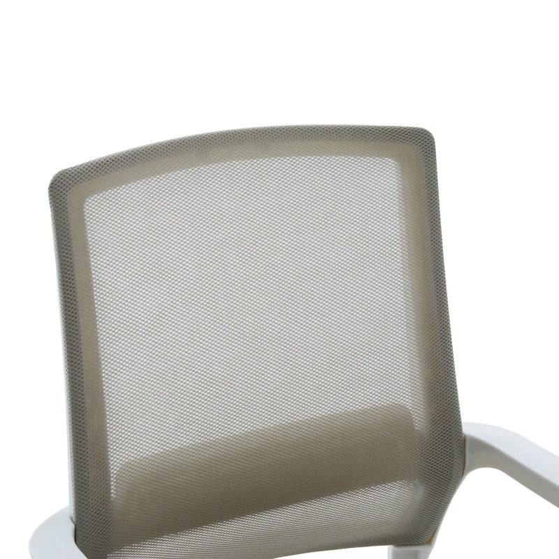 Palma pakoworld white visitor chair mesh grey 46x52x94cm