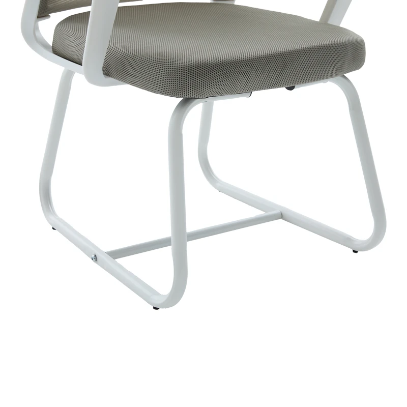 Palma pakoworld white visitor chair mesh grey 46x52x94cm