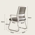 Palma pakoworld white visitor chair mesh grey 46x52x94cm