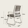 Καρέκλα επισκέπτη Palma pakoworld mesh μαύρο 46x52x94εκ