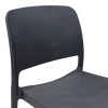 Καρέκλα Fenxy pakoworld pp σε μαύρη απόχρωση 38x42x77εκ