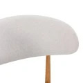 Chair Folegio pakoworld ivory fabric with metal natural color leg 49x55x80cm