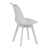 Καρέκλα Gaston I pakoworld PP-PU σε λευκή απόχρωση 48.5x53.5x81.5εκ
