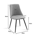 Chair Giselle pakoworld velvet green leg black-golden