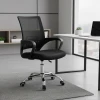 Berto II pakoworld office chair recline with mesh fabric in black shade 60x48x85-95cm