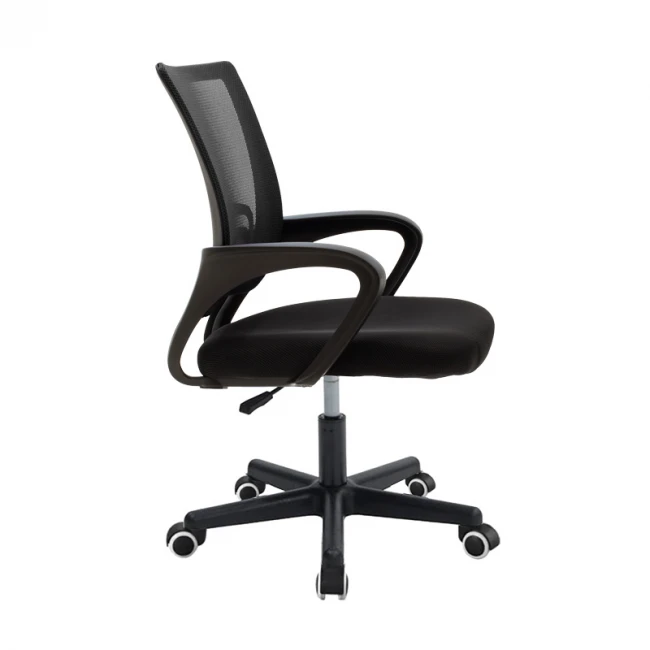 Berto II pakoworld office chair with mesh fabric in black shade 60x48x85-95cm
