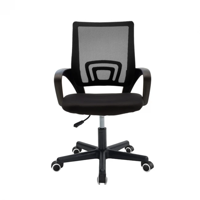 Berto II pakoworld office chair with mesh fabric in black shade 60x48x85-95cm