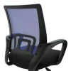 Berto II pakoworld office chair with mesh fabric in blue-black shade 60x48x85-95cm