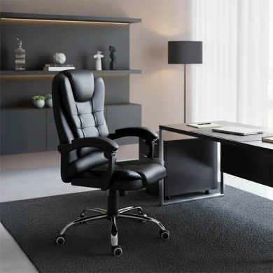 Καρέκλα γραφείου διευθυντή Benett pakoworld μαύρο pu 62x48x110εκ