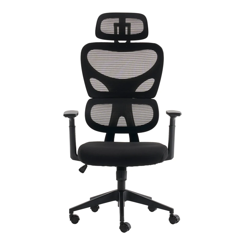 Καρέκλα γραφείου διευθυντή Cadrey pakoworld mesh μαύρο 67x64x120-128εκ