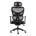Καρέκλα γραφείου διευθυντή Cadrey pakoworld mesh μαύρο 67x64x120-128εκ