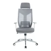 Manager office chair Commend pakoworld with fabric mesh in grey color