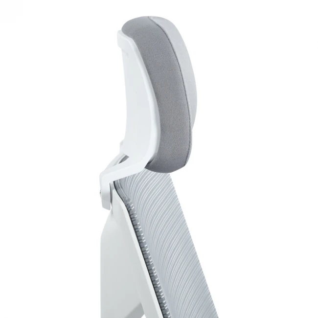 Manager office chair Commend pakoworld with fabric mesh in grey color