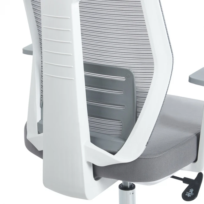 Manager office chair Commend pakoworld with fabric mesh in grey color