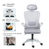 Office chair manager Delilah pakoworld mesh light grey