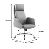 Manager office chair Derjio pakoworld brown pu 68x66x115cm