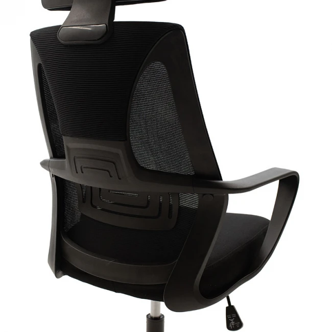 Manager office chair Dolphin pakoworld with fabric mesh in black colour