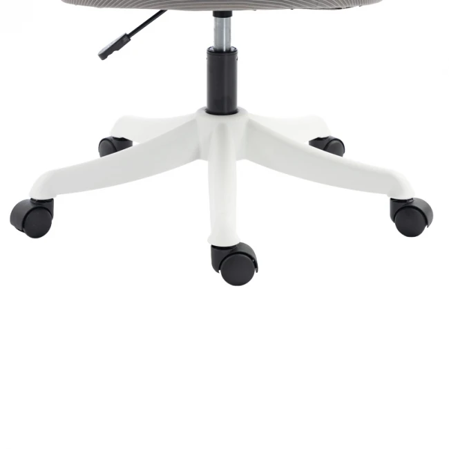 Καρέκλα γραφείου διευθυντή Exeter pakoworld λευκή - mesh γκρι 50x58x119-129εκ