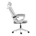 Exeter pakoworld director's office chair white - mesh gray 50x58x119-129cm