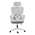 Exeter pakoworld director's office chair white - mesh gray 50x58x119-129cm