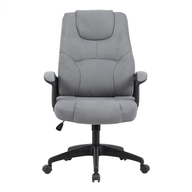 Καρέκλα γραφείου διευθυντή Kamora pakoworld ύφασμα ανθρακί 66x67x103-111εκ