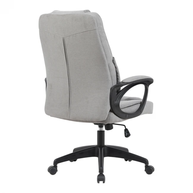 Καρέκλα γραφείου διευθυντή Kamora pakoworld ύφασμα γκρι 66x67x103-111εκ