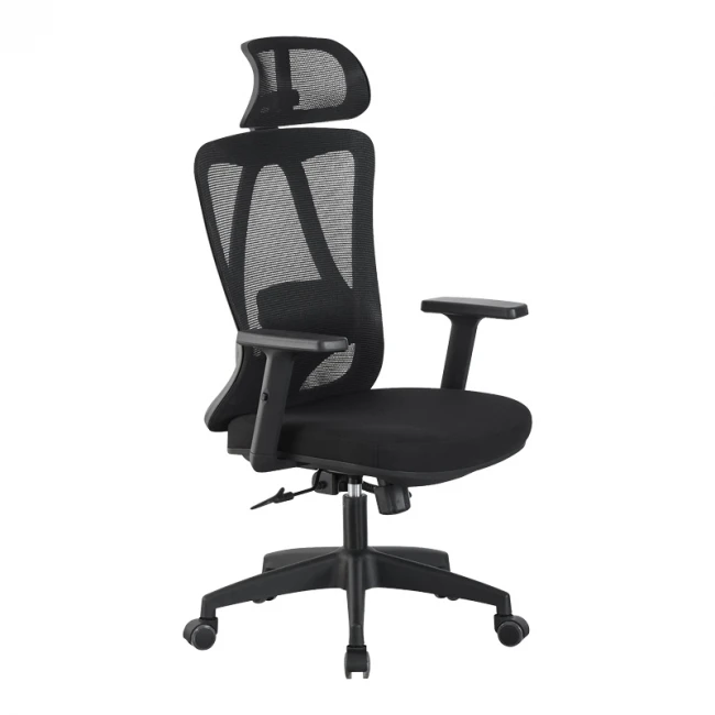 Καρέκλα γραφείου διευθυντή Magida pakoworld mesh μαύρο 58.5x66x115-125εκ