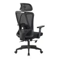 Καρέκλα γραφείου διευθυντή Magida pakoworld mesh μαύρο 58.5x66x115-125εκ