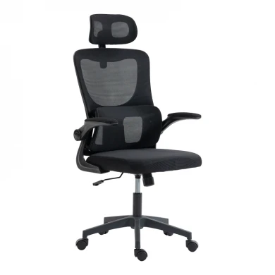 Director's office chair Mainz pakoworld mesh black color 50x60x112-122cm