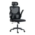 Director's office chair Mainz pakoworld mesh black color 50x60x112-122cm
