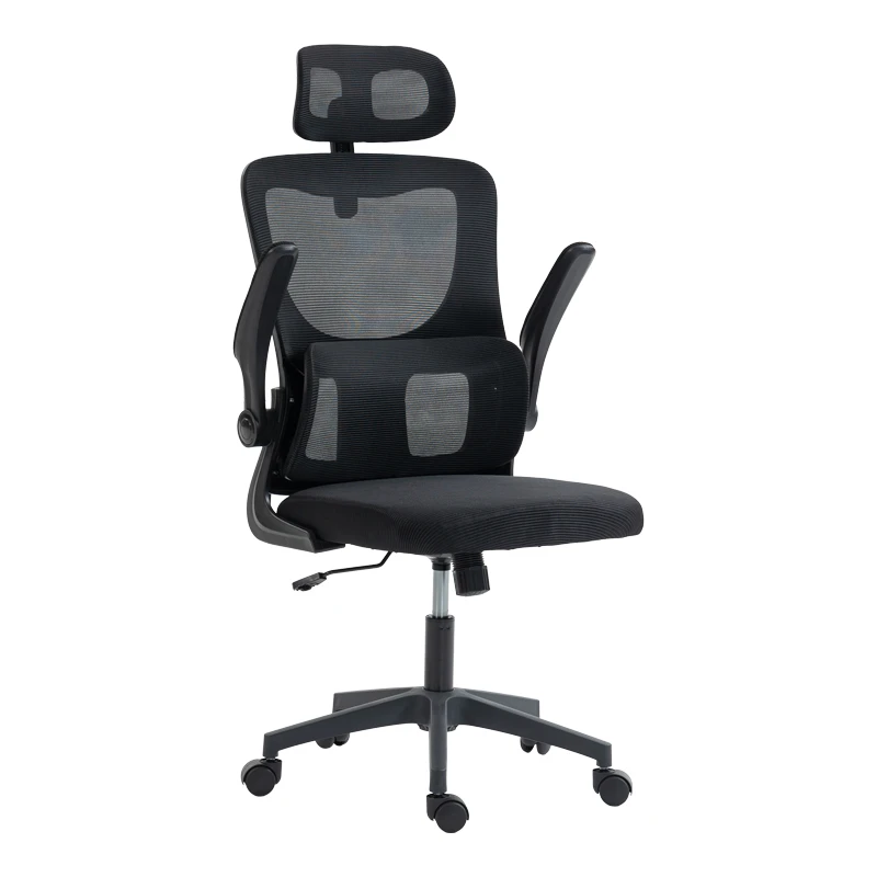 Director's office chair Mainz pakoworld mesh black color 50x60x112-122cm