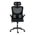Director's office chair Mainz pakoworld mesh black color 50x60x112-122cm