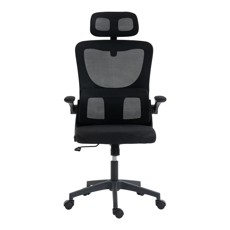 Director's office chair Mainz pakoworld mesh black color 50x60x112-122cm