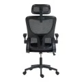 Director's office chair Mainz pakoworld mesh black color 50x60x112-122cm