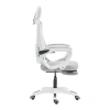 Manager's office chair with footrest Meton pakoworld white - mesh grey 48x60x118-128cm